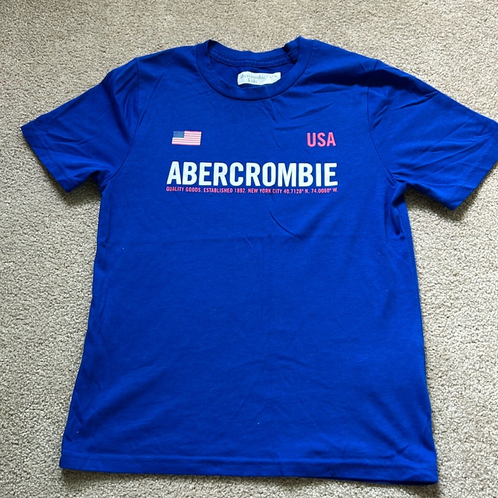 A&F Abercrombie & Fitch abercrombie kids Boys Size 9/10 T-shirt Shirt USA